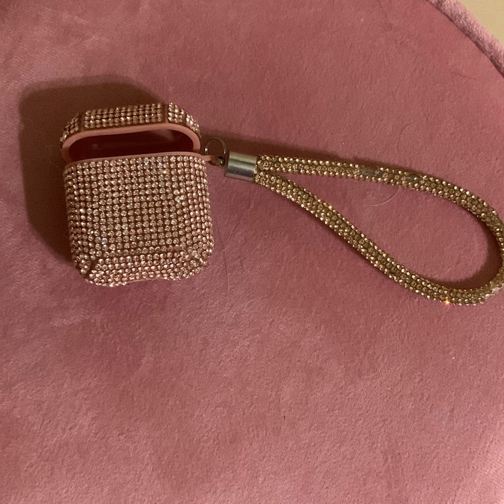 Glittery Redstone AirPods case
